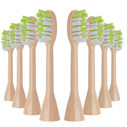 One Series Replacement Toothbrush Heads Pisonicleara Compatible with sonicare Philips BH1022/03 HY1100/02 HY1102 (8-pc) Battery Brush, Mango Snow White Travel Refill (one-Shimmer)