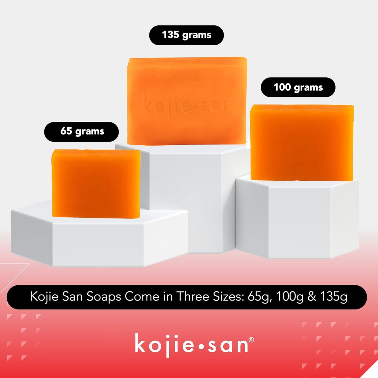 Kojie San Skin Brightening Soap - Kojic Acid Dark Spot Remover with Coconut & Tea Tree Oil | 135g x 5 Bars