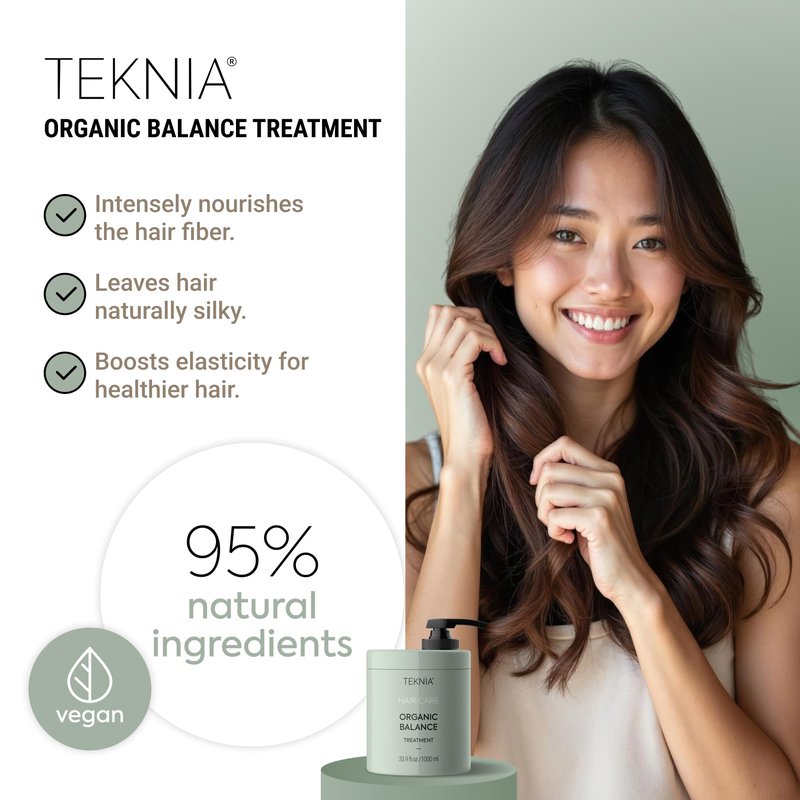 LAKMÉ Teknia Organic Balance Treatment, Hydrating Hair Mask, Deep Moisture Hair Treatment, 8.5 Fl Oz