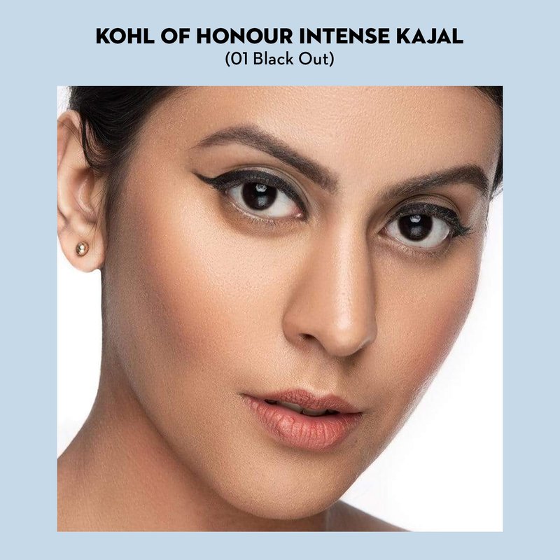 SUGAR Cosmetics Kohl Of Honour Intense Matte Kajal Waterproof & Smudgeproof Lasts upto 10hrs 0.25gm - Pack of 1 01 Black Out