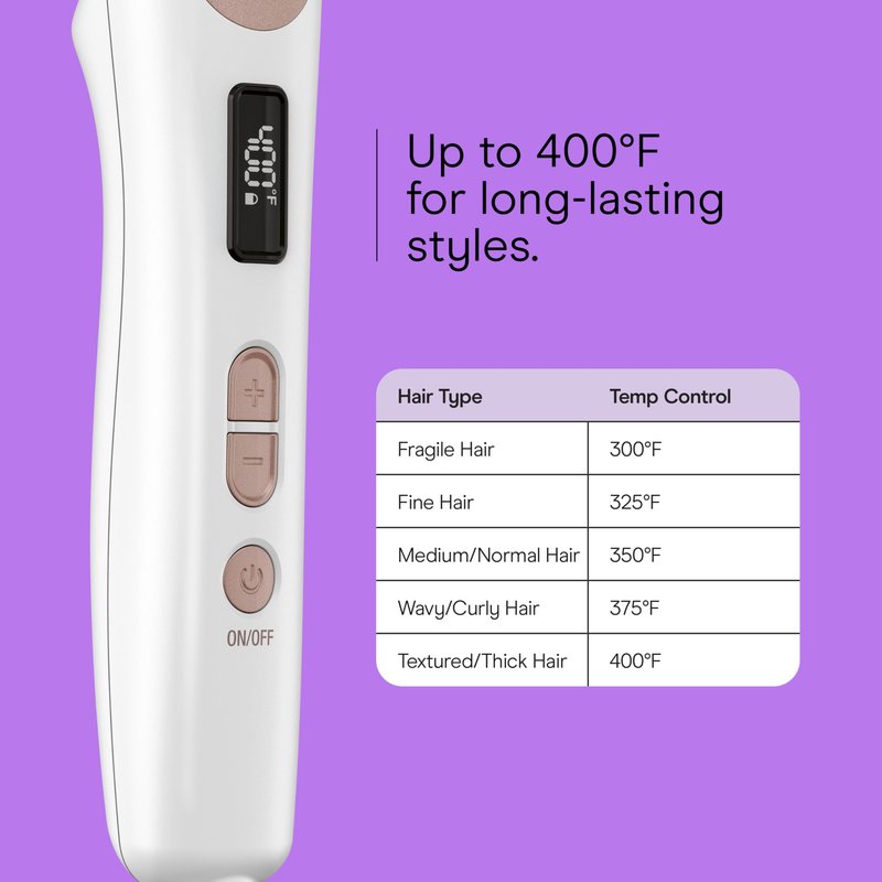 Conair Double Ceramic Hair Straightener Brush, Heated Straightening Brush for Smooth, Shiny Hair, V-Shaped Heated Bristles for Closer Contact, 5 LED Heat Settings, Dual Voltage, White
