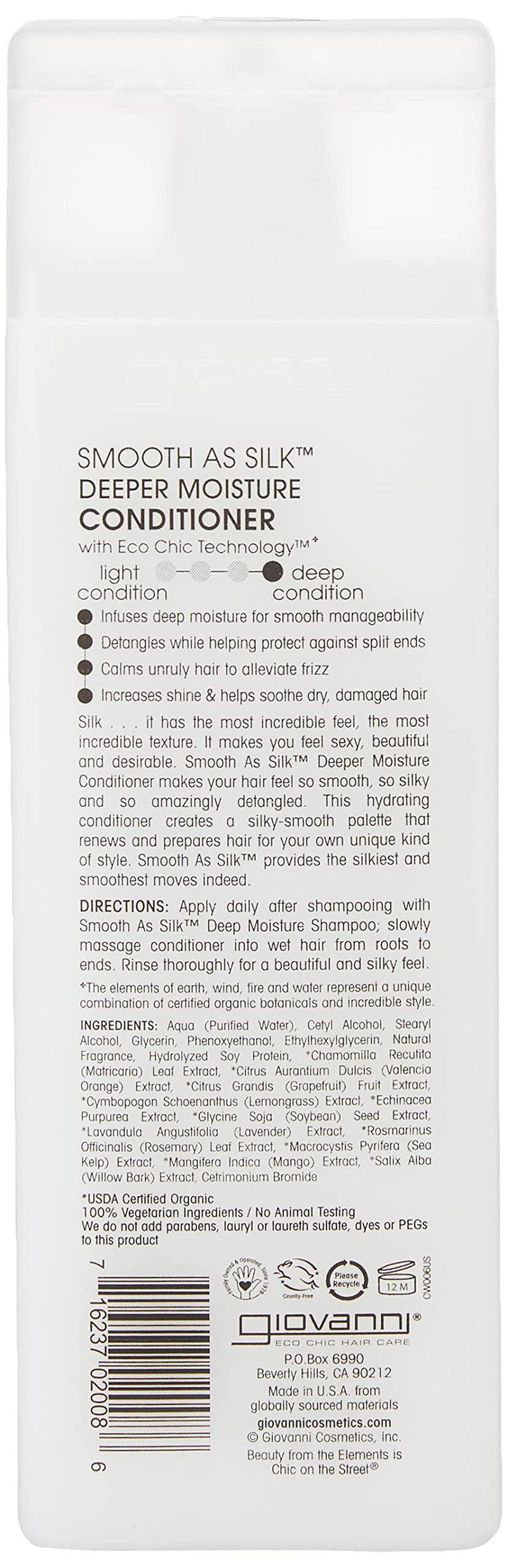 Giovanni, Smooth Silk Conditioner, 8.5 oz