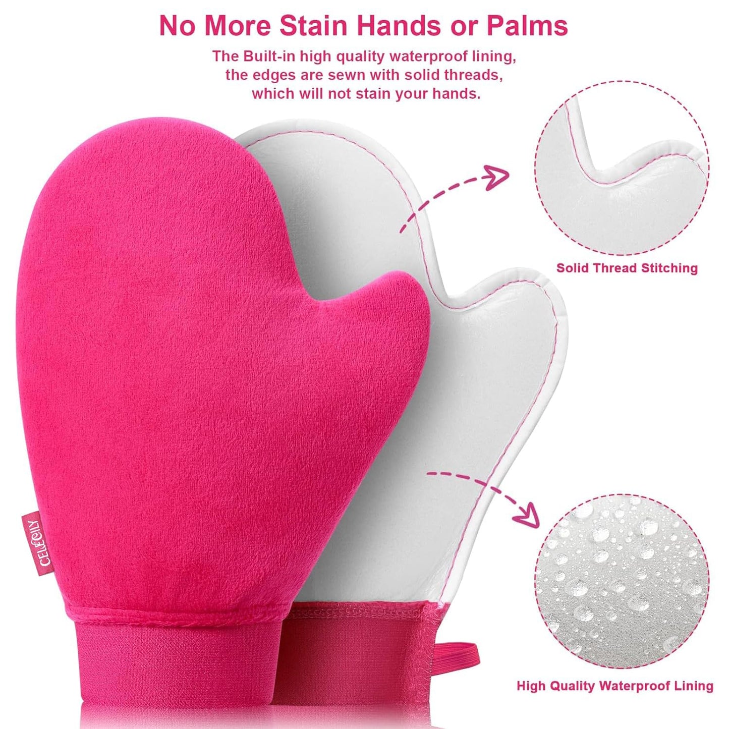 CeleCily Self Tanning Mitt Applicator Self Tanner Mitt Applicator Tanning Mitts Self Tanner Mit Self Tanning Glove For Self Tan Mitt Applicator Sunless Tanner Mitt Self Tanner Glove Self Tan Mit