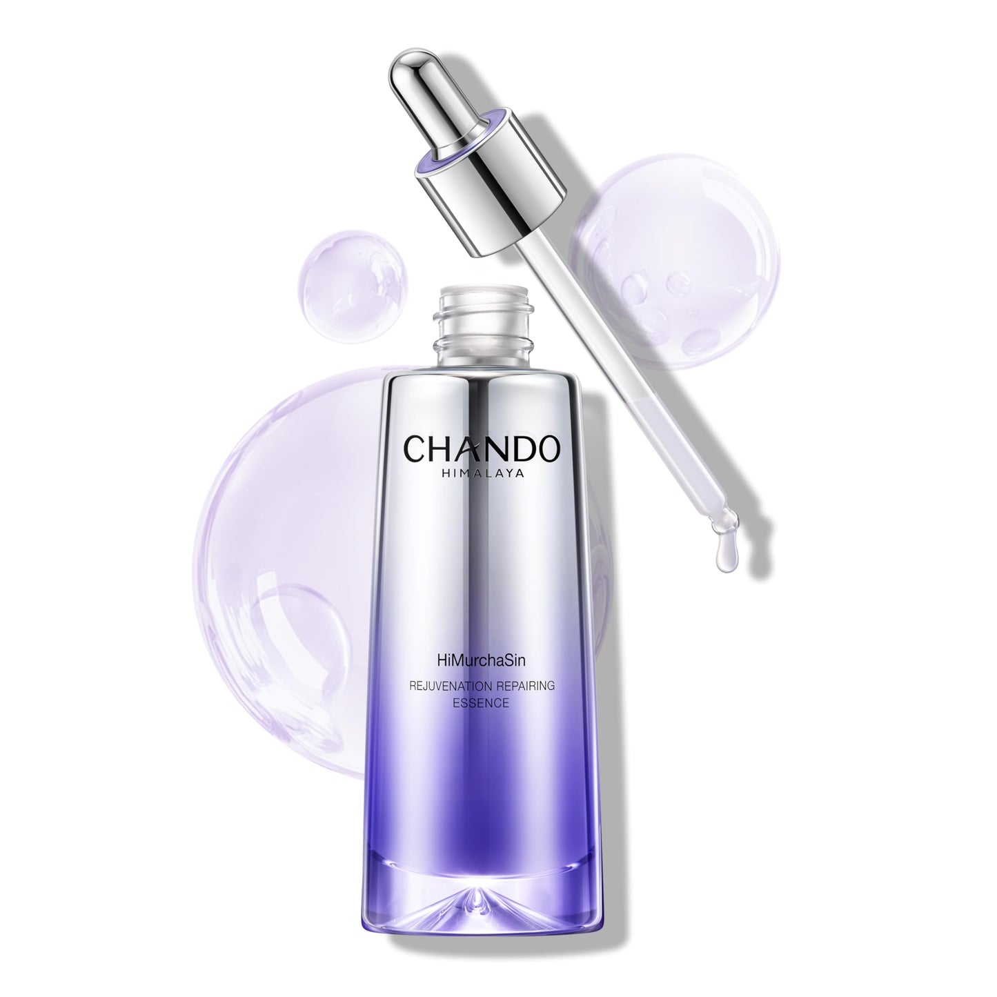 CHANDO HIMALAYA Advanced Repair Face Serum (35mL/1.18oz) - Anti Aging Hydrating Essence with Rose Extract & Hyaluronic Acid & Peptide for Renew Resurfacing, Visibly Hydrates & Plumps Skin