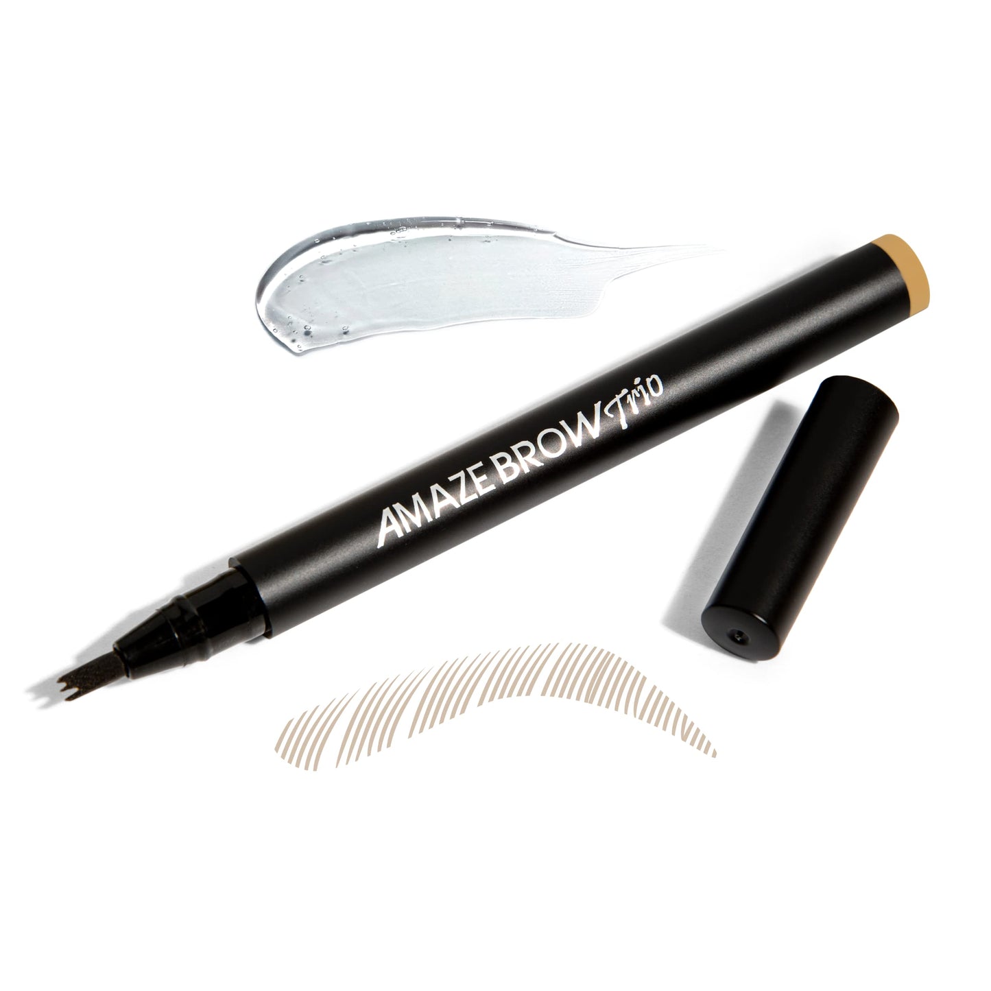 MasterGlam Amaze Brow 2-in-1 Growth Serum and Tint Pen, Waterproof & Long-Lasting, Light to Medium