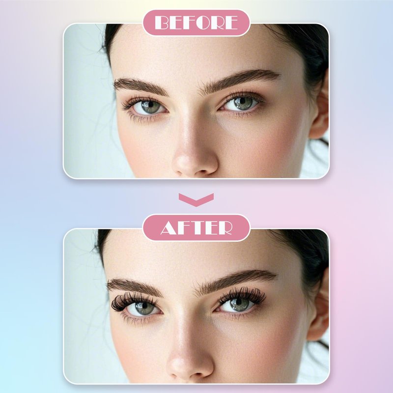 Gekinye Wispy Lash Clusters 120pcs - Individual Lashes 8-16mm Natural Eyelash Clusters DIY at Home with Soft Thin Band