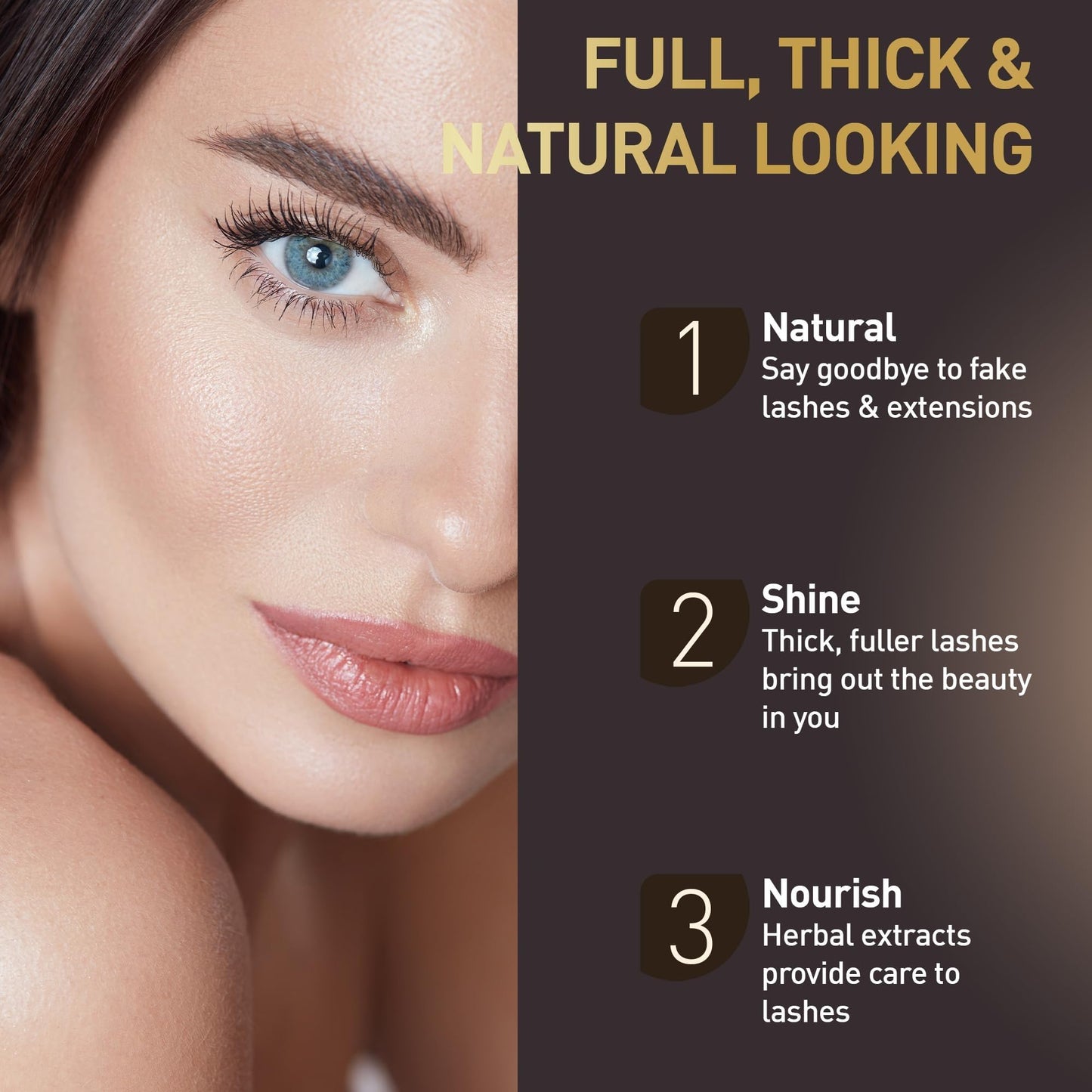 Eye Lash Serum for Eyelash -Rapid Growth Advanced Eye Lash Serum With Irritation-Free Formulate for Natural Lashes and Eyebrows