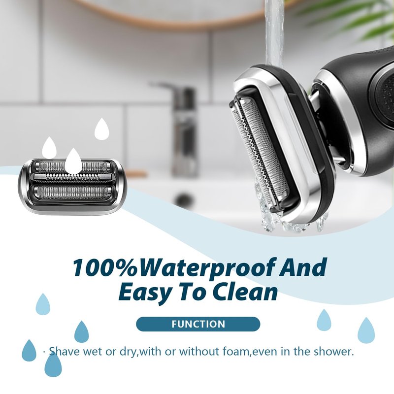 Replacement Shaver Heads for Braun Series 7 | 2-Pack Compatible with 7020, 7027, 7071, 7075, 7085 - Wet & Dry Use for Men