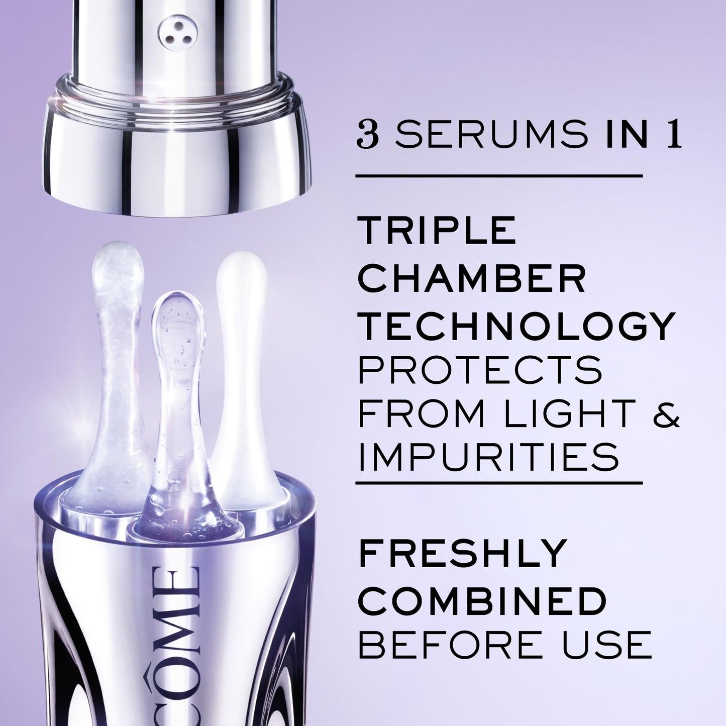 Lancôme Rénergie H.C.F. Triple Serum – Anti-Aging Serum with Hyaluronic Acid, Vitamin C, Niacinamide & Ferulic Acid, Targets Wrinkles, Brightens Dark spots - 1.7 Fl. Oz