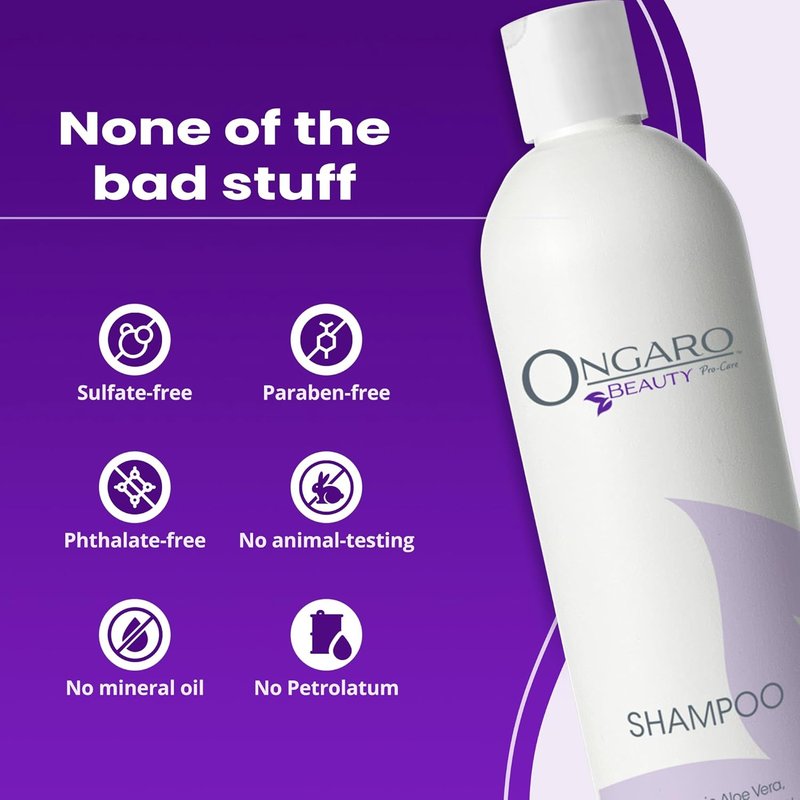 Organic Hydrating Shampoo - Sulfate-Free Probiotic Formula with Aloe Vera & Peptides | Promotes Healthy Hair Growth - 12 fl oz