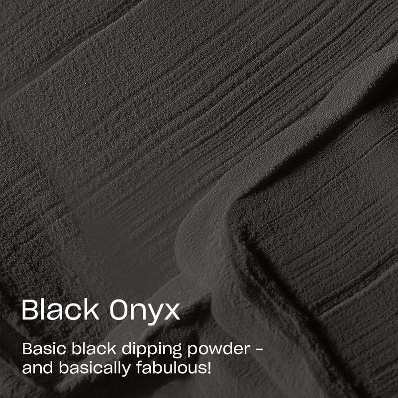 OPI Powder Perfection Black Onyx | Opaque Dark Black Crème Nail Dipping Powder | Acrylic Alternative
