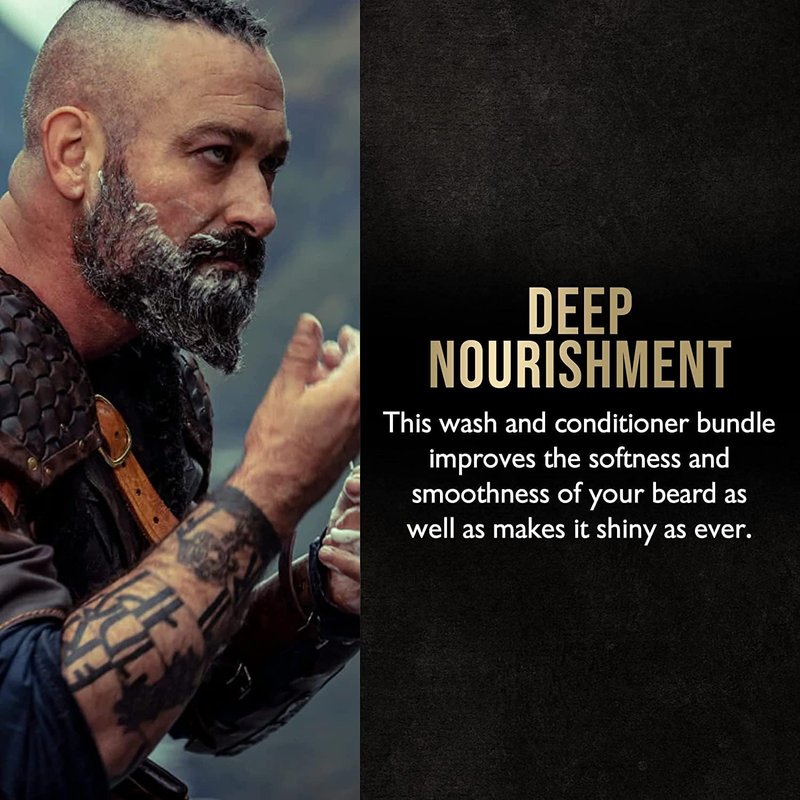 The Beard Struggle - Marksman's Beard Conditioner - Valhalla's Gates, Gold Collection - Nourish, Softens, & Strengthens Beard - Radiance Beard Conditioner for Men (8 Fl oz)