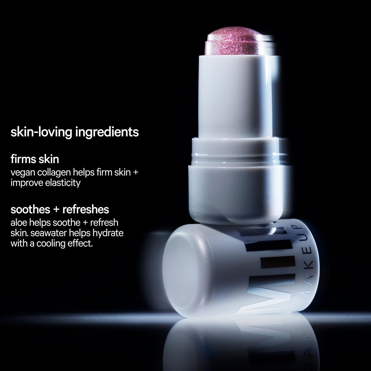 Milk Makeup Cooling Water Jelly Shimmer – Buildable Face + Body Highlighter Stick for Sheer Shimmery Glow – Long-Lasting, Hydrating, Glitter Free Formula