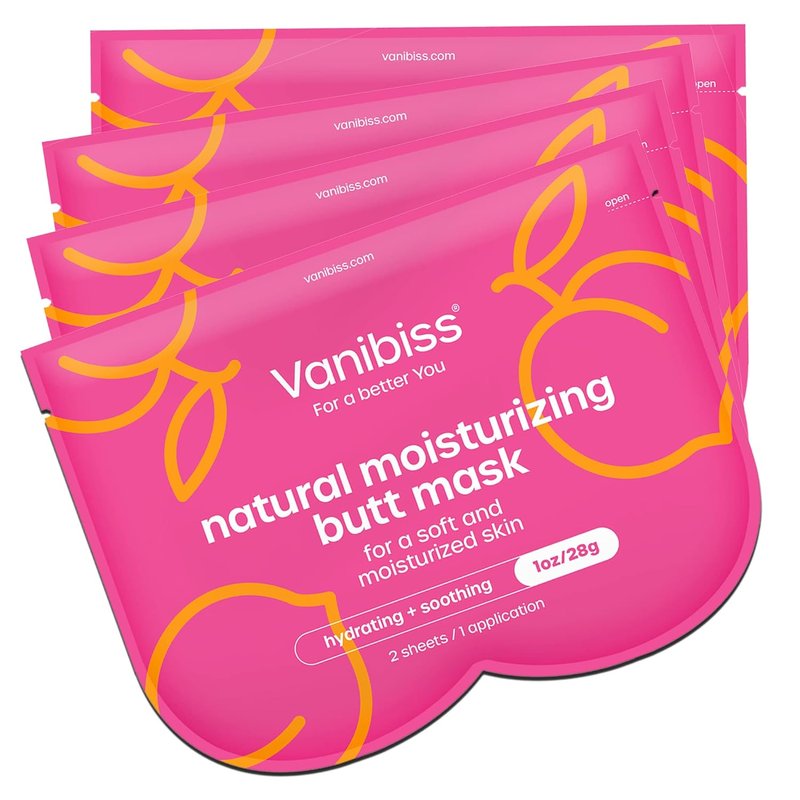 Moisturizing Butt Mask for Women - Hydrating Collagen Beauty Mask | 4 Pack