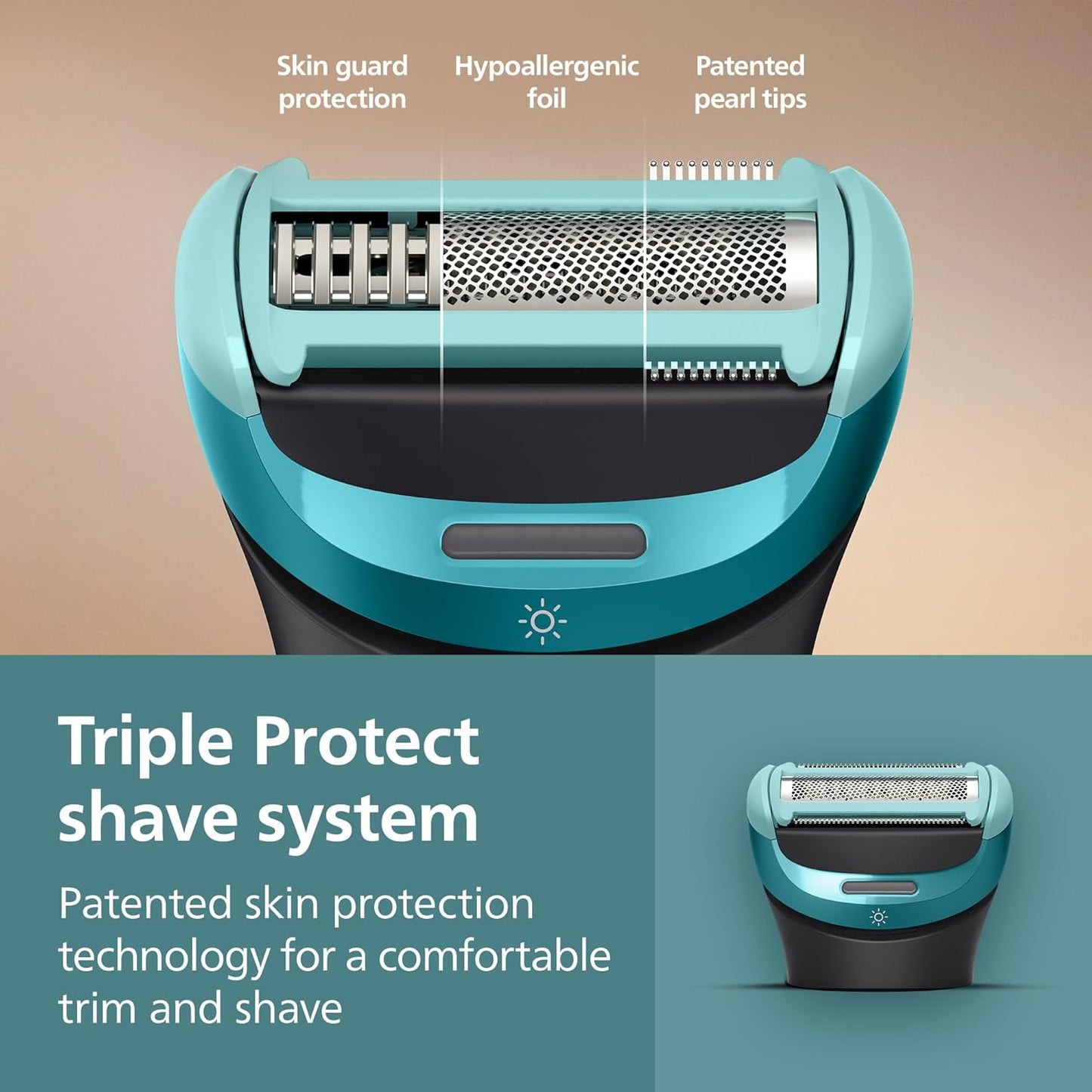 Philips Norelco Body Groomer 9000 Series - Men's Body Hair Trimmer & Intimate Shaver | Showerproof, Adjustable Back Attachment, BG9480/50
