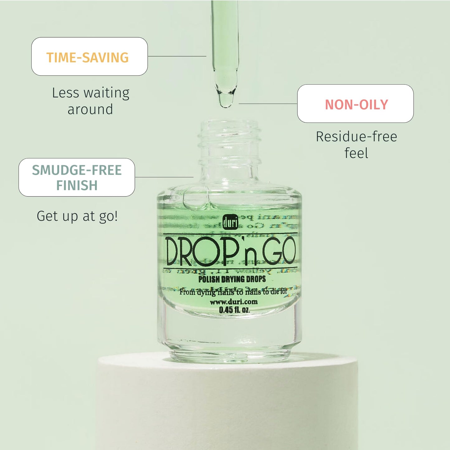 Duri Cosmetics, Drop'n Go Quick Dry Nail Drops (Drop'n Go (Pack of 2))