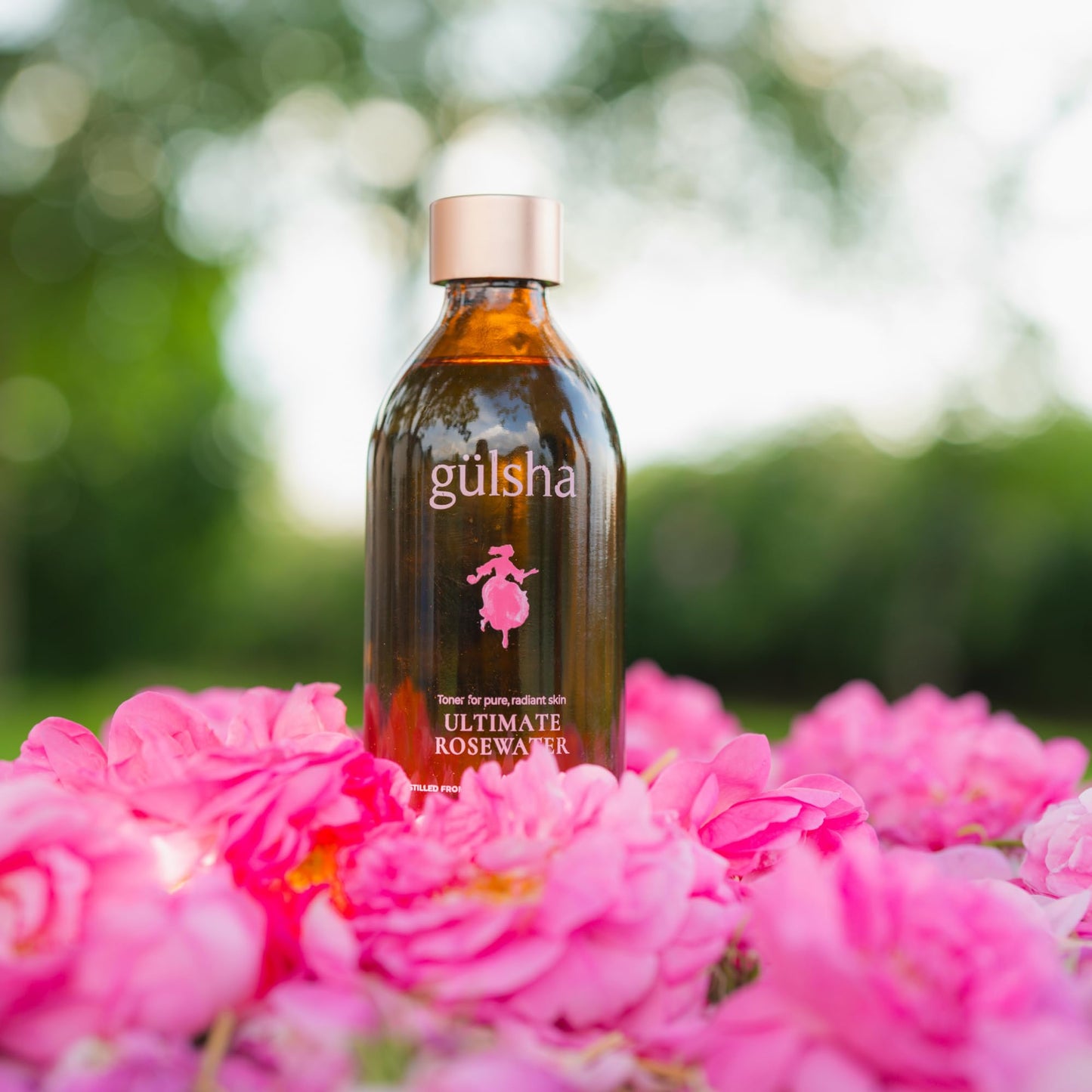 GULSHA ULTIMATE ROSEWATER, Natural Rosa Damascena Flower Water, Cleanses, Nourishes and Tones Skin, Restores Radiance to Your Skin, Free from Chemicals, 100% Natural Glow Rose Essence, 200ml/6.76fl oz