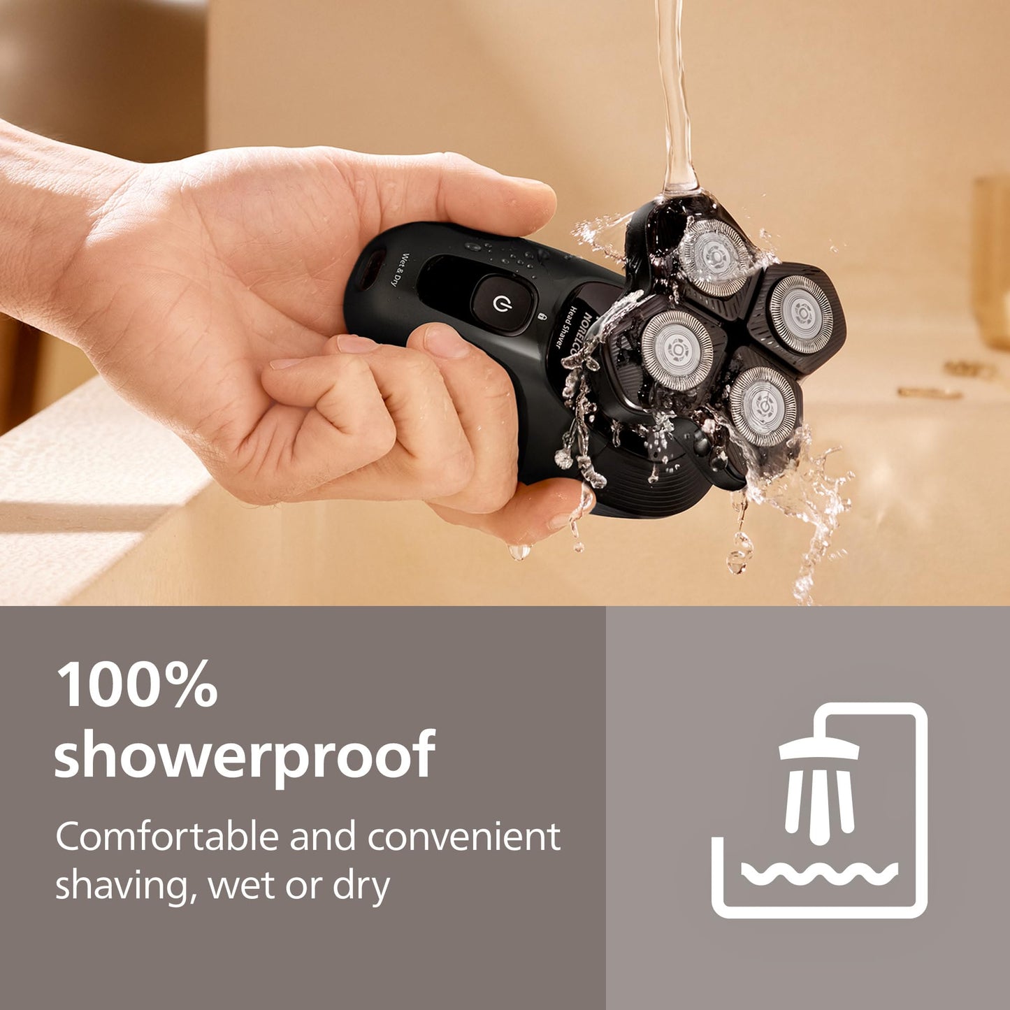 Philips Norelco Head Shaver Pro 5000 Series - Electric Shaver for Men and Women, 360° Flexing Head & ComfortCut Blades for Clean Shave, Gentle on Skin, Model HS5980/40