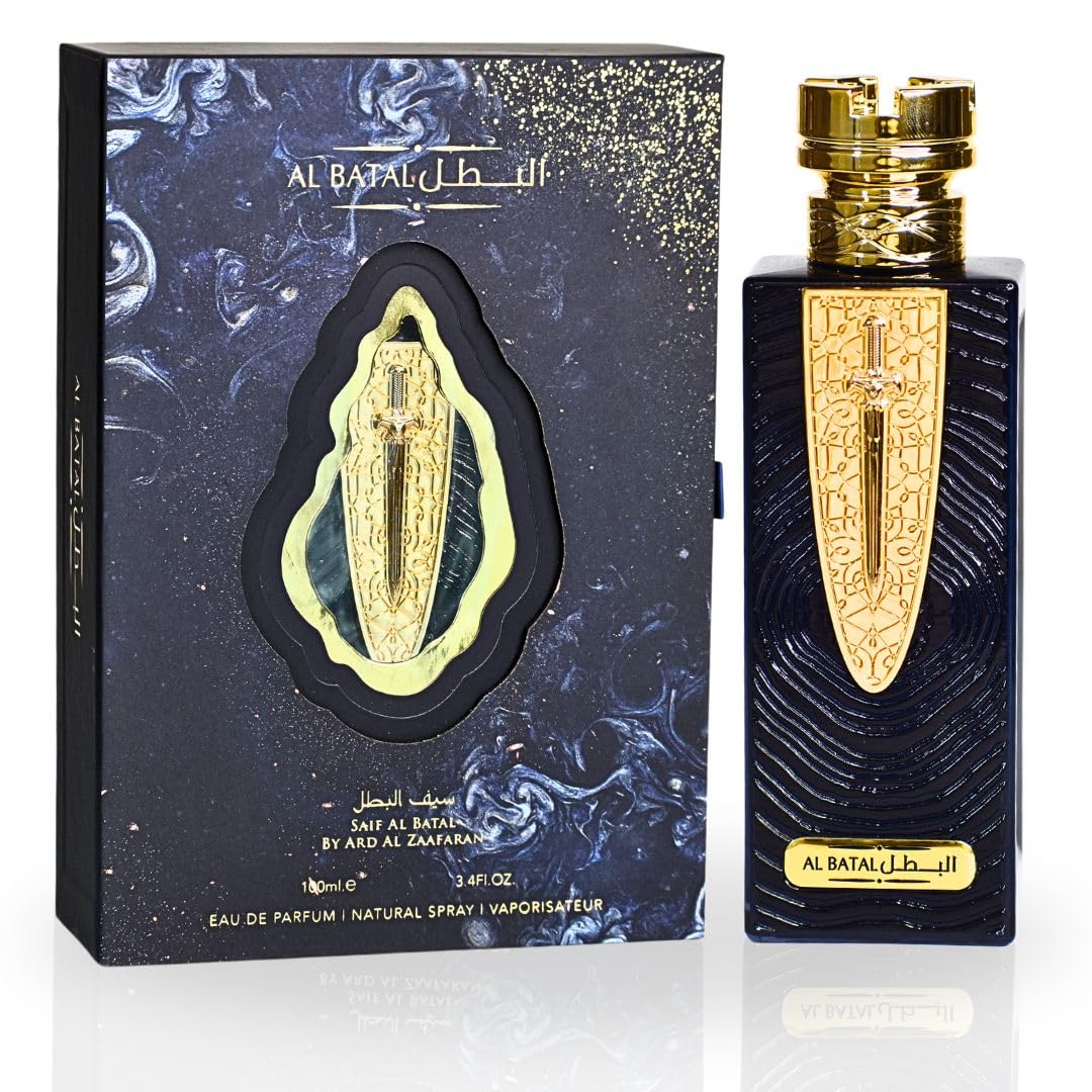 Ard Al Zaafaran Saif Al Batal Eau De Parfum Men Spray 100ML (3.4 OZ) Arabian Perfume for Men Captivating Fragrance Long Lasting Perfume | A Fusion Of Exotic Freshness & Warm Complexity