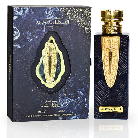 Ard Al Zaafaran Saif Al Batal Eau De Parfum Men Spray 100ML (3.4 OZ) Arabian Perfume for Men Captivating Fragrance Long Lasting Perfume | A Fusion Of Exotic Freshness & Warm Complexity