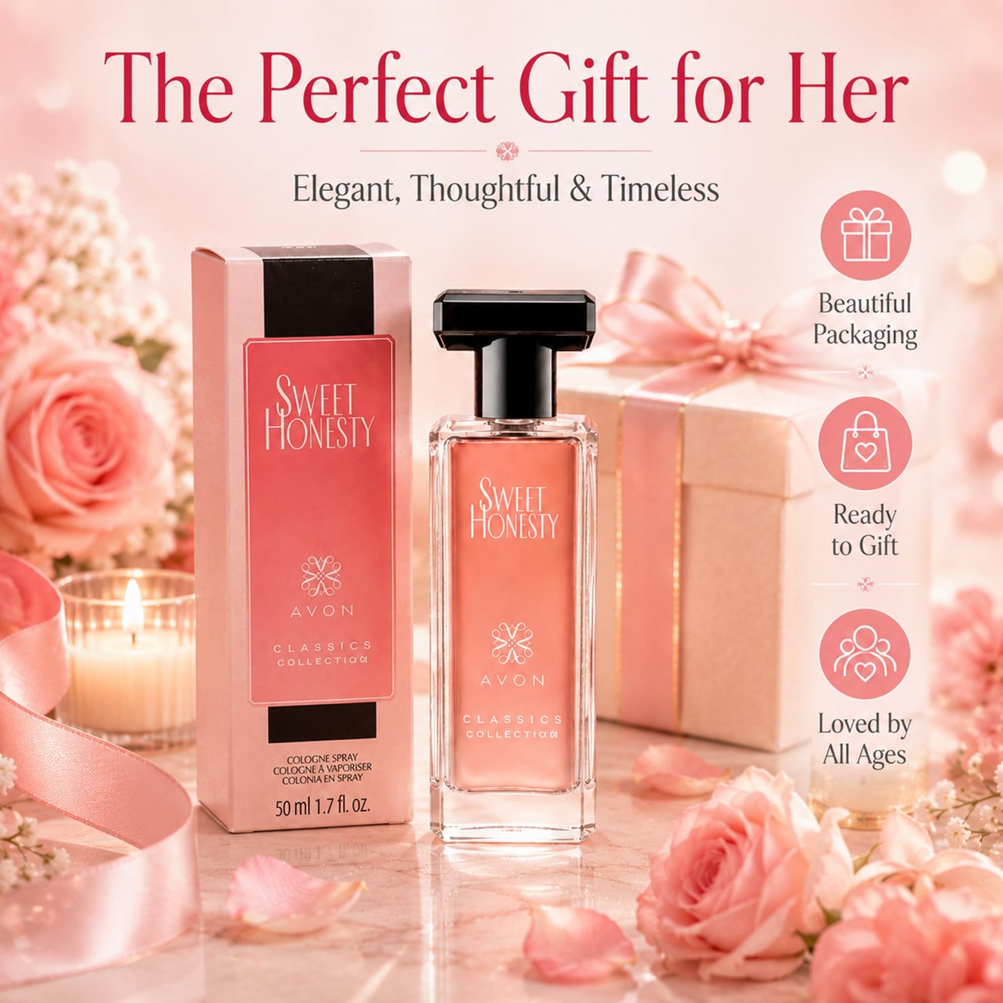 AVON Sweet Honesty Fragrance for Women - 1.7 oz