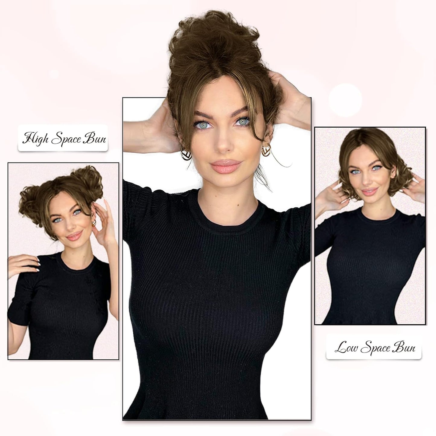 Messy Bun Hair Piece for Women - 100% Real Human Hair, 30g + 26g | Effortless Style