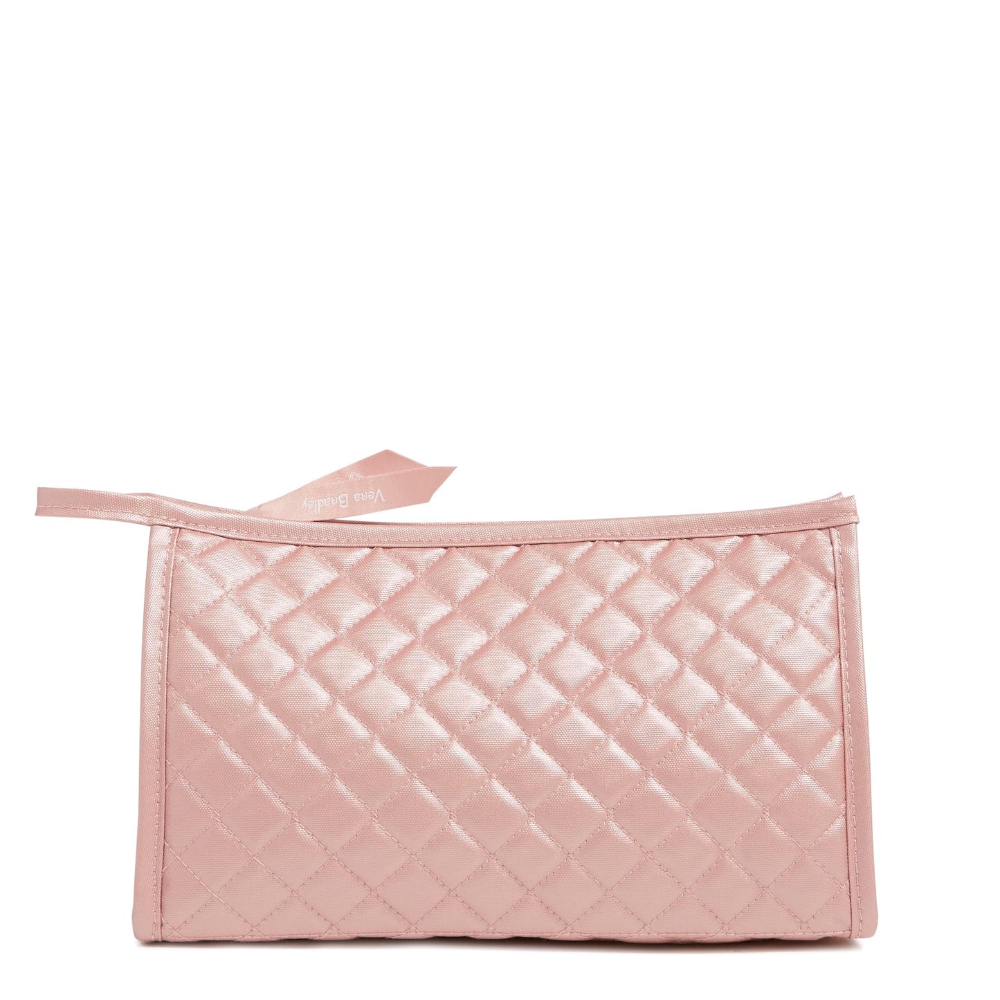 Cotton Trapeze Cosmetic Makeup Organizer Bag, Rose Quartz, One Size