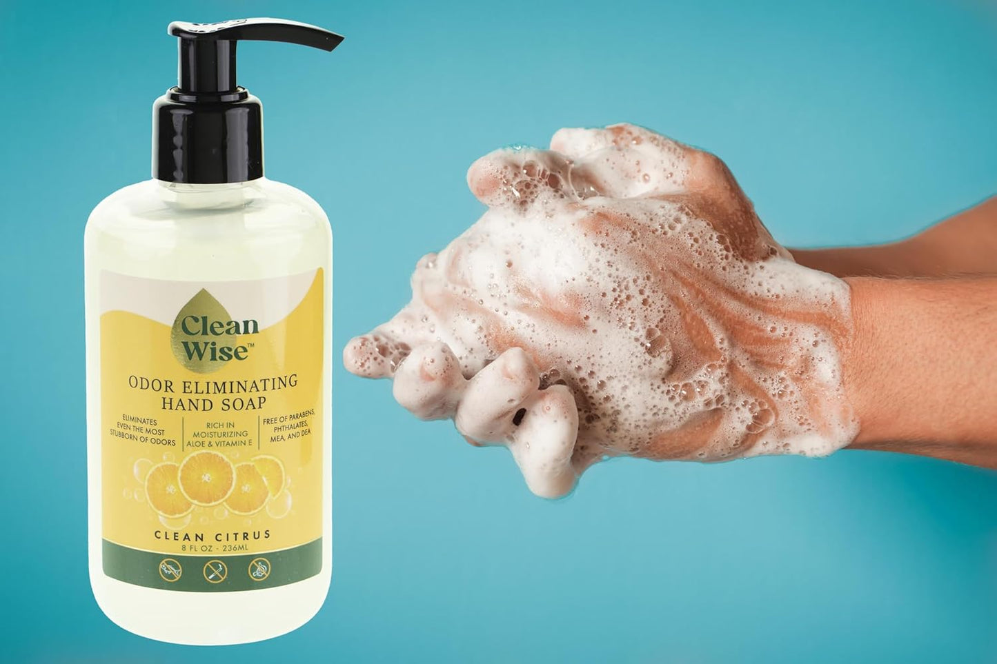 Odor Eliminating Hand Soap - Clean Citrus & Lavender, 8 fl oz (3 Pack)