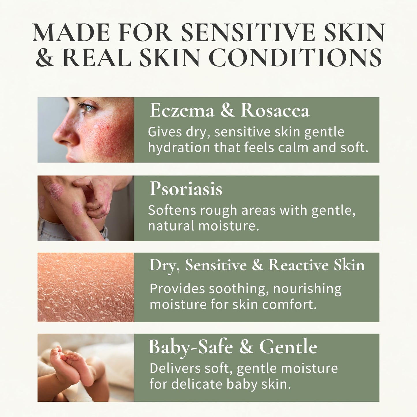 Pure Tallow Balm – Grass-Fed Skin Moisturizer for Sensitive, Dry & Reactive Skin | Natural Nourishing Balm for Face, Hand & Body | Family-Safe, Natural Ingredients | 2oz