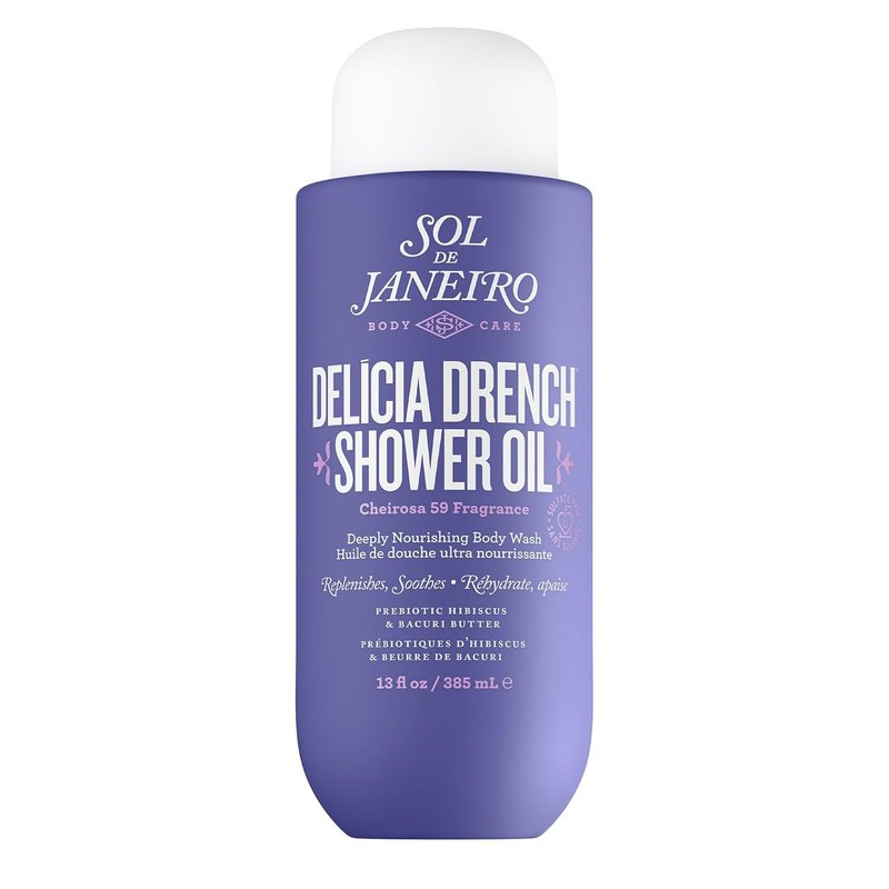Delicia Drench Shower Oil - Deeply Nourishing Body Wash for Soft, Hydrated Skin