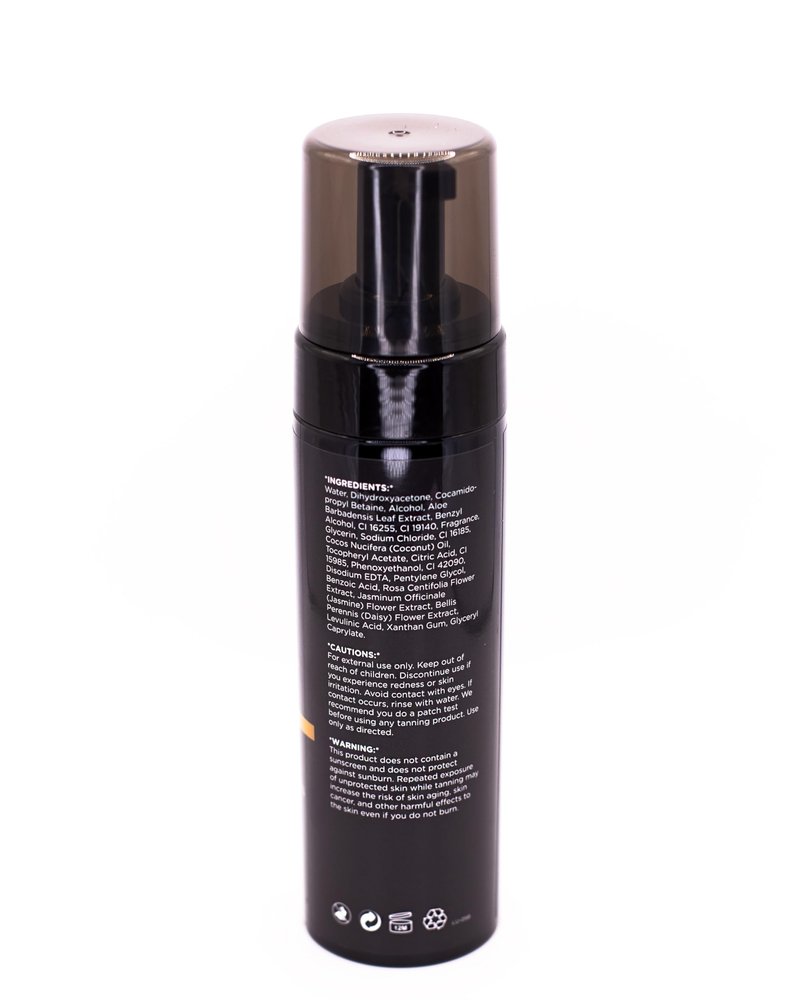 Bronzed Beauty Dark Tanning Mousse Kit – 6.7fl oz Self-Tanning Mousse with Mitt Bundle – Deep Natural Bronze Shade – Stain-Free, Even Application – Nourishing Self Tanner with Vitamin E and Aloe Vera