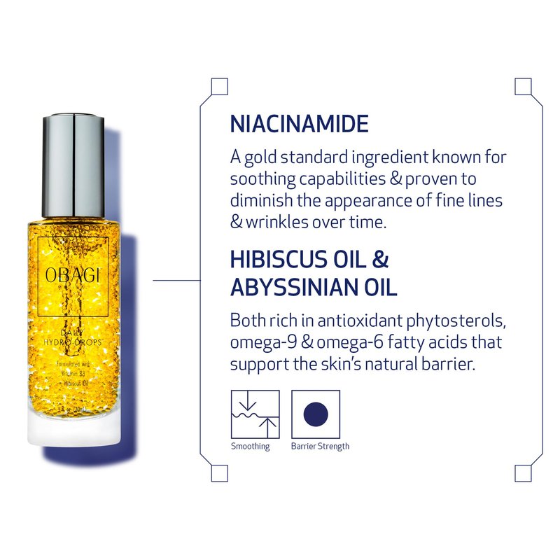 Obagi Daily Hydro-Drops Facial Serum – Hydrates & Helps Soften the Appearance of Fine Lines & Wrinkles – 1 oz