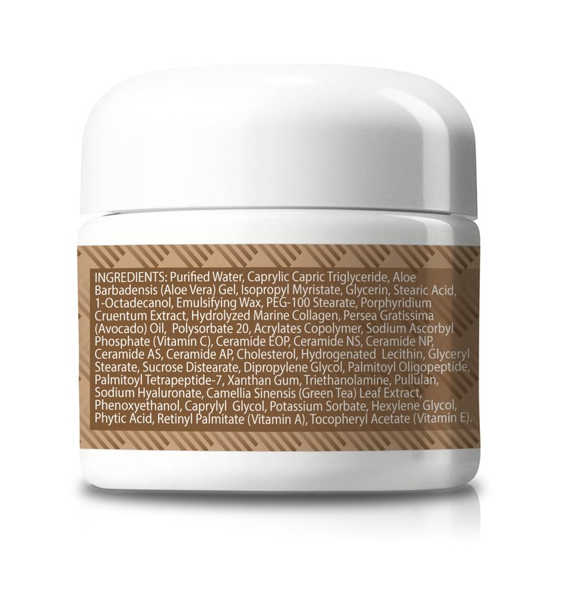 Derm Le Mar 2x Anti-Aging Face Cream - 2 Month Supply - Improved Formula w/Vitamin C, A & E - Aid Healthy Collagen Levels - Help Protect Skin Stem Cells, Reduce Wrinkles Appearance, & Fade Age Spots
