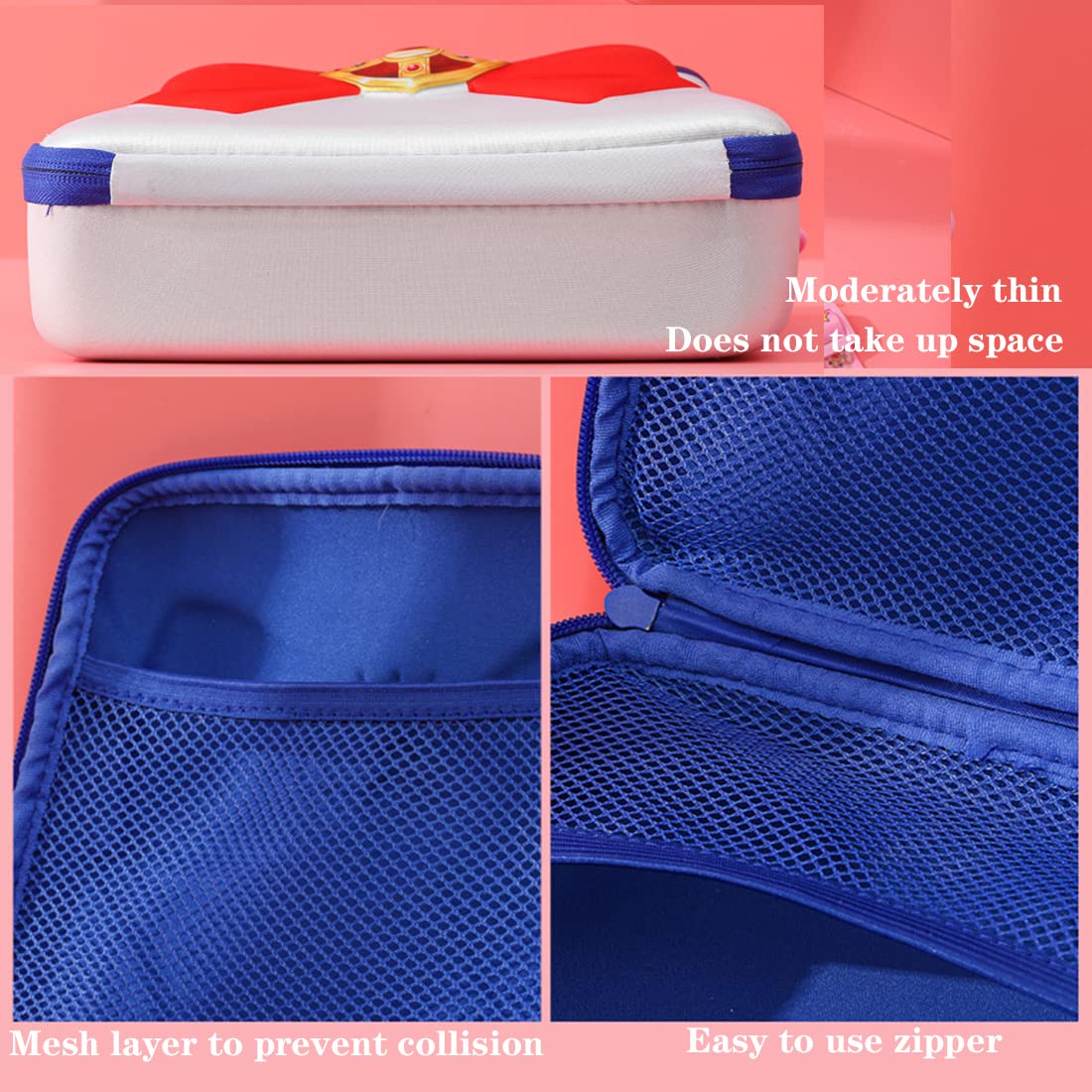 Cute Anime Cosplay Big Bow Top-Handle Purse Travel Shoulder Crossbody Bag for Women Girls