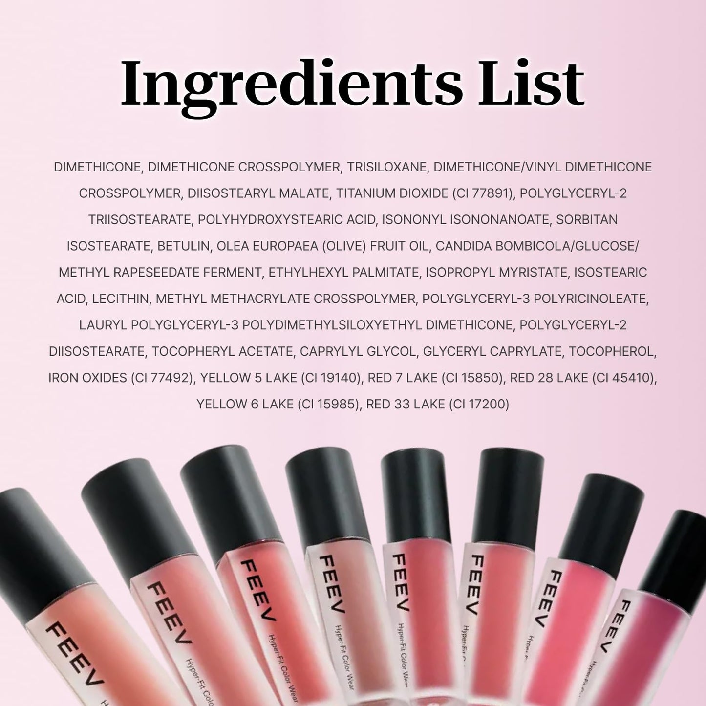 Feev Hyper Fit Color Wear Lip Tint, Long Lasting Matte Velvet Lip Stain with Olive Oil, Lightweight Non-Sticky Blurring K-Beauty Formula, Pink Whistle (0.12 Oz, 3.5 g)