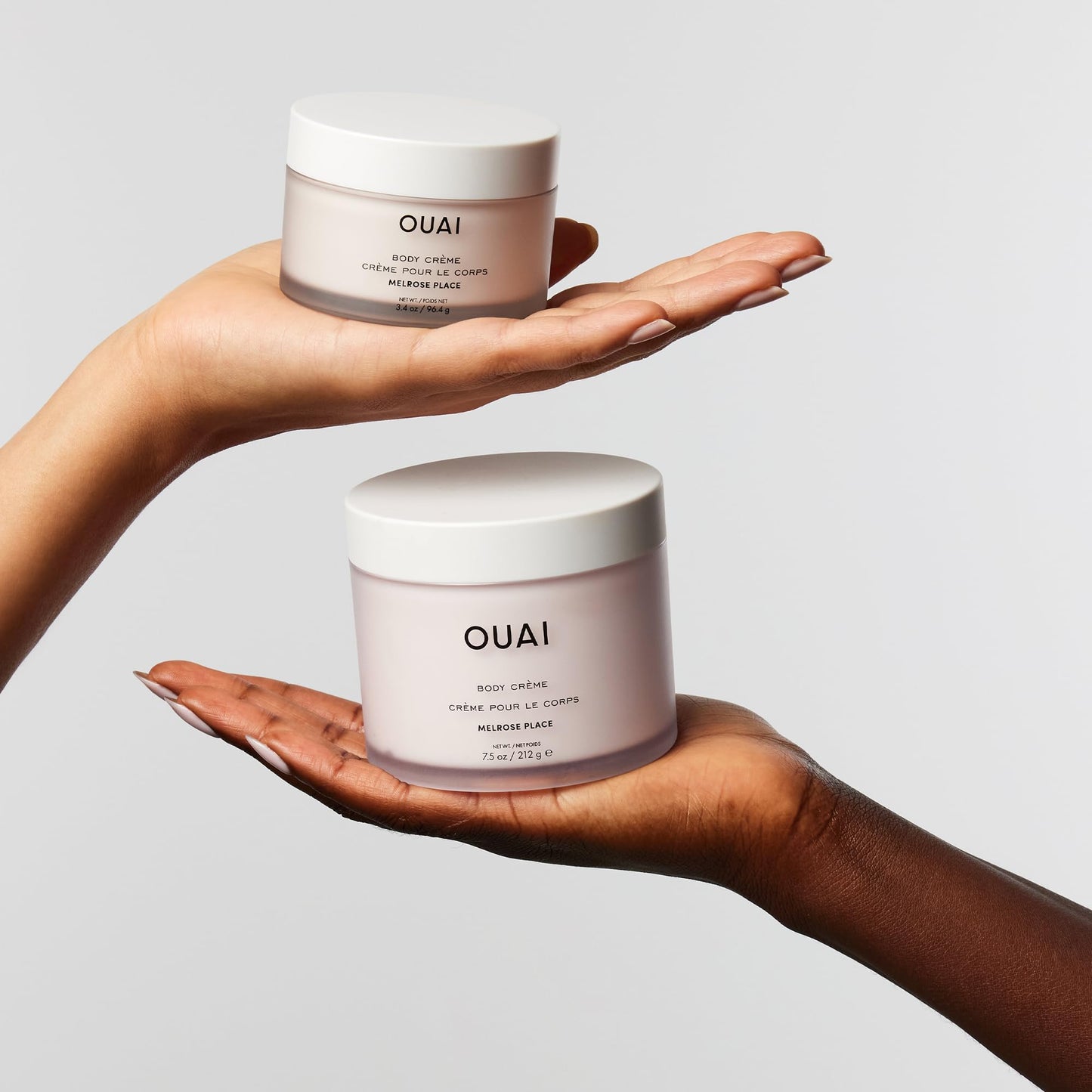 OUAI Body Cream Travel Size, Melrose Place - Hydrating Whipped Body Cream with Cupuaçu Butter, Coconut Oil & Squalane - Softens Skin and Delivers Healthy-Looking Glow - Sulfate Free Skin Care (3.4 Oz)