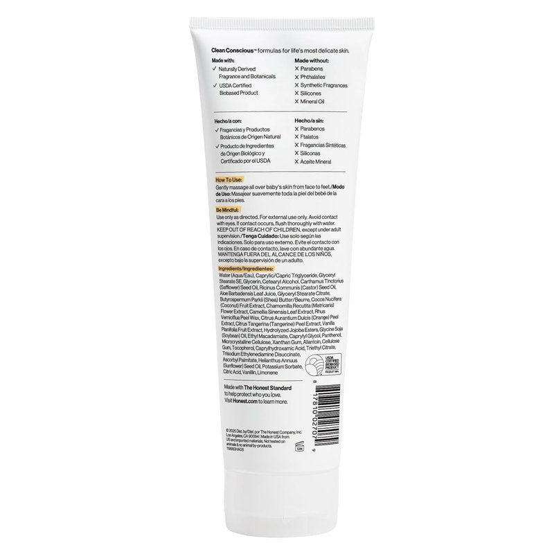 Hydrating Face & Body Lotion - Fast Absorbing, Hypoallergenic Citrus Vanilla | 8.5 fl oz