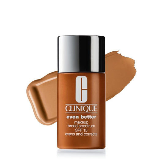 Clinique Even Better Liquid Foundation SPF 15 - Vitamin C, Medium Coverage for Dry & Oily Skin | Natural Finish, Evens Skin Tone
