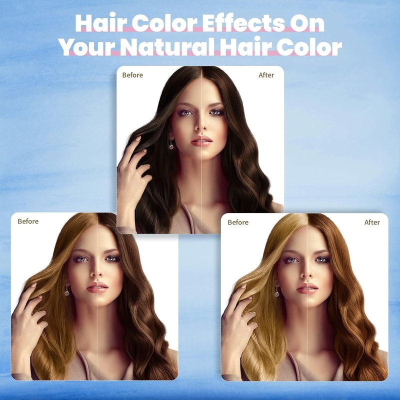 IIIMEIDU Dark Brown Hair Dye Shampoo for Gray Hair, Semi Permanent Hair Color Shampoo for Women Men, Grey Coverage 500ml