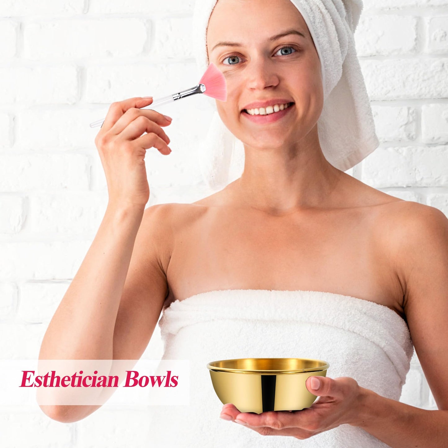GRETJOB Professional Facial Bowls Set for Estheticians - 36 Pcs Mixing Bowls with Brush & Spatula | Facial Mask Mixing Kit for Spa & Home Use