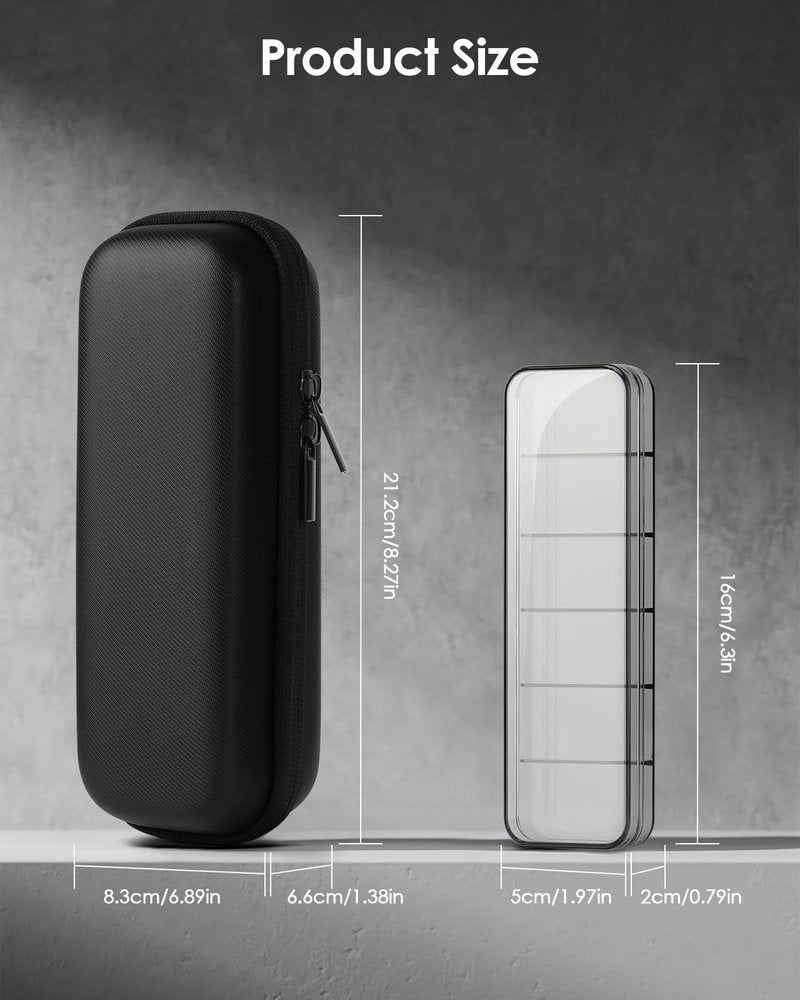 FINETCH Hard Travel Case for OBlade QP2520/QP2530/QP2620/QP2630 – Waterproof Portable Storage Bag for OBlade Hybrid Electric Trimmer & Braun Series Shaver