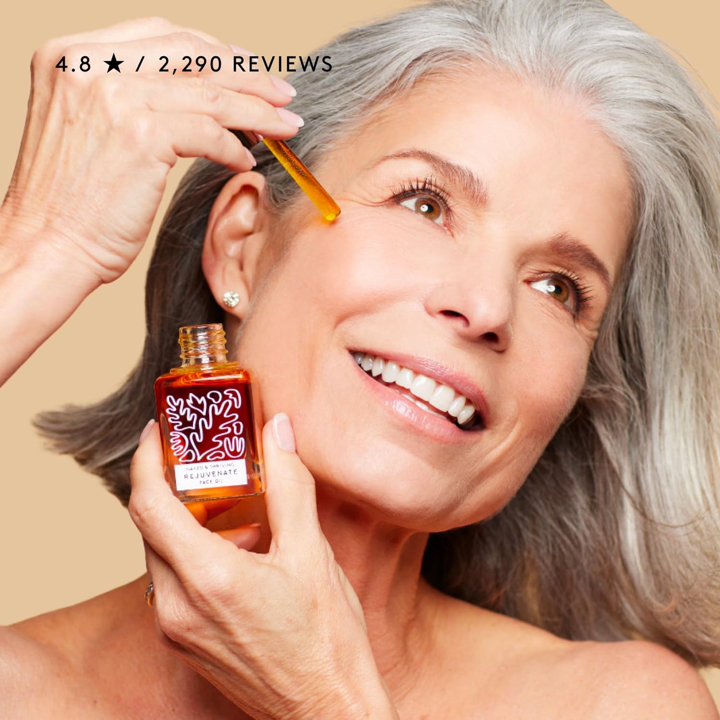 Naked & Thriving Rejuvenate Restorative Face Oil - Organic Vegan Formula for Wrinkle Reduction & Deep Hydration | 1.18 oz (35 mL)