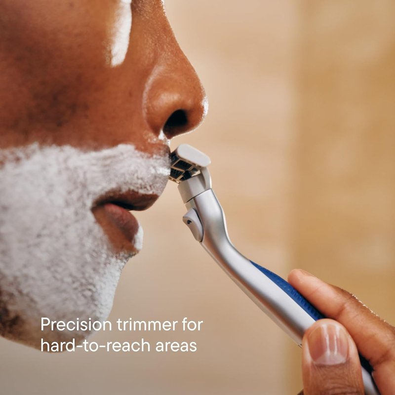 Harry's Razor for Men - Premium Handle & Advanced Pivoting Blades | Shaving Kit in Clay Color