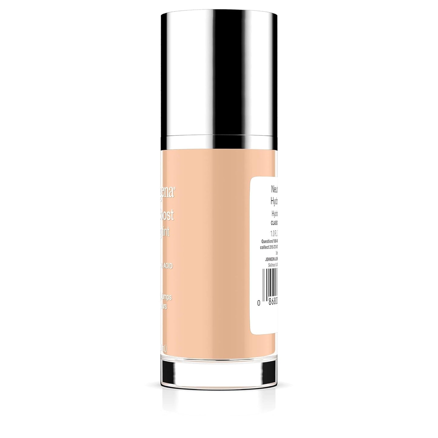 Neutrogena Hydro Boost Hydrating Tint Foundation - Lightweight Oil-Free Makeup with Hyaluronic Acid | 10 Classic Ivory, 1.0 fl. oz