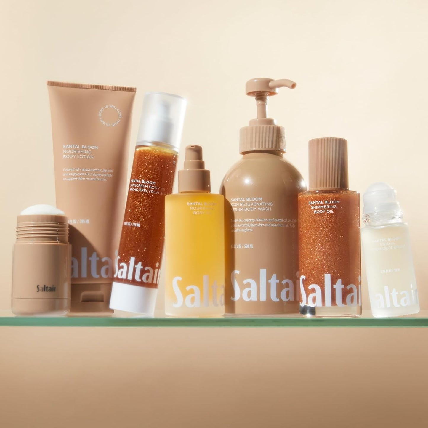 Saltair Body Lotion - Moisturizing Lotion for Dry Skin | Santal Bloom Scented Hydrating Cream, 2x 10oz Tubes