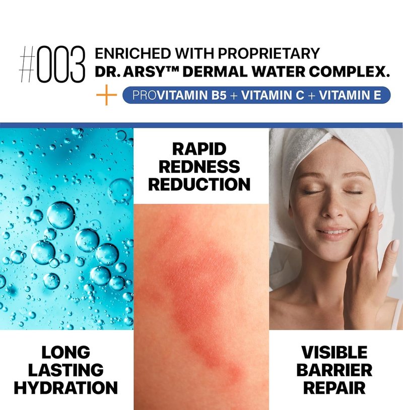 Dr. Arsy Eczema Cream #003 Clinically Tested Ultra-Rich Relief, Repair & Hydrating Moisturizer for Dry Sensitive Face & Body | Hypoallergenic | Steroid-Free, Vegan | Vitamins & Amino Acids | 4 oz