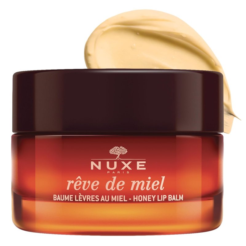 NUXE Rêve de Miel Lip Balm - Ultra Nourishing Honey & Shea Butter for Cracked Lips | 0.52 Oz
