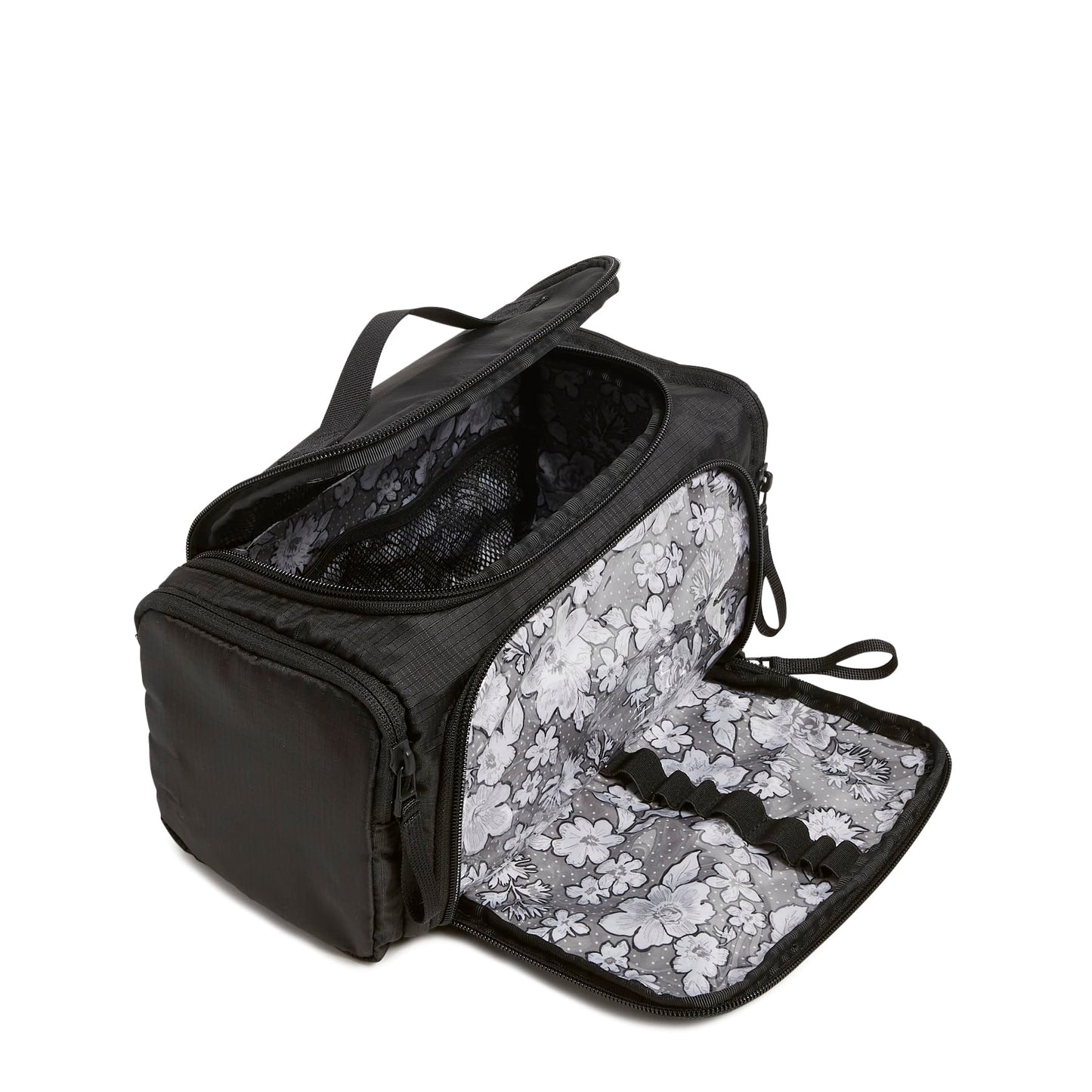 Ripstop Large Travel Cosmetic Makeup Organizer Bag, Raindrop Medallion, One Size