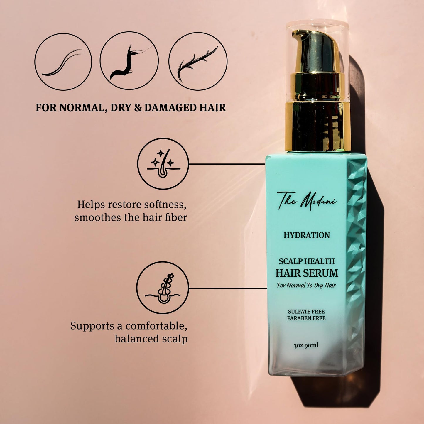 The Modani Hydration Mineral Hair Serum (3oz/90ml)