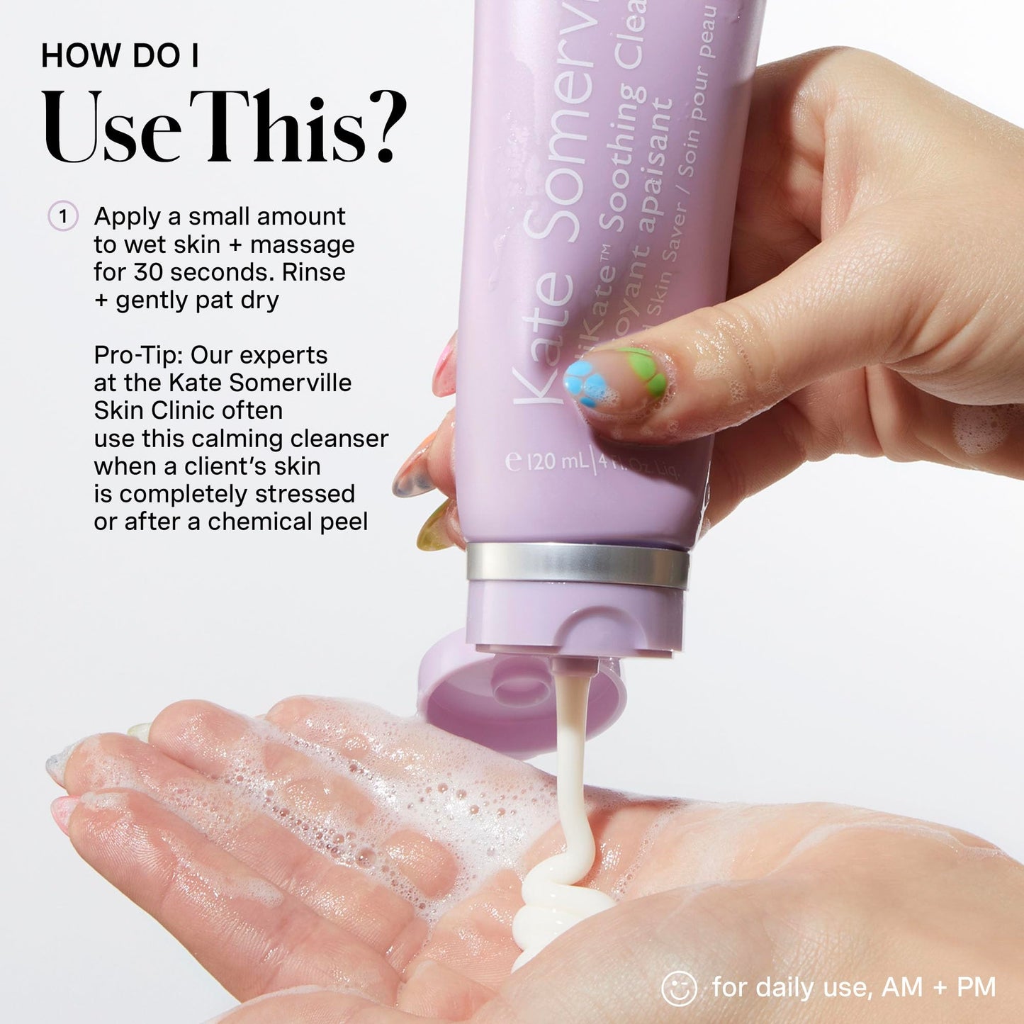 Kate Somerville DeliKate Soothing Cleanser – Hydrating Face Wash for Sensitive Skin, Clinically Proven to Relieve Redness, Irritation & Tightness, 4 Fl Oz